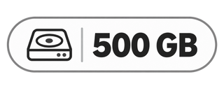 Hard-drive capacity: 500 GB